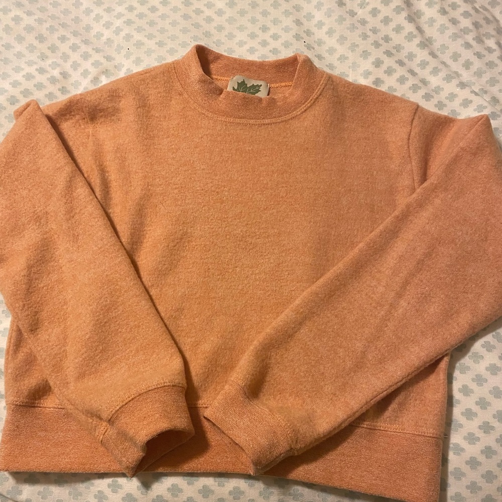 Burnt orange cropped sweater.